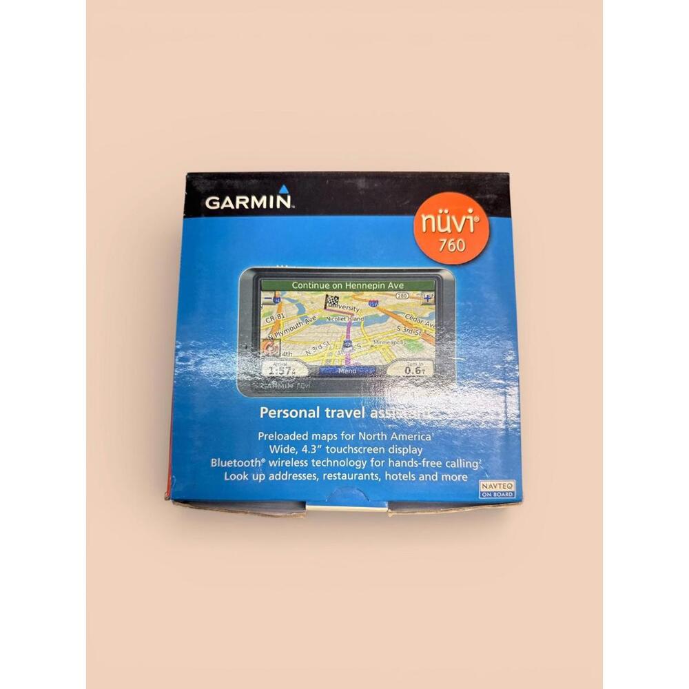 Garmin nuvi 760 GPS Navigator 4.3in Bluetooth Preloaded Maps Accessories - WORKS